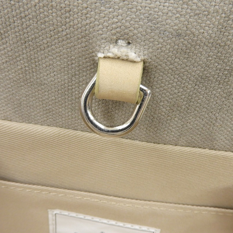 http://レディメイド%20READYMADE%20ハンドバッグ%20キャンバス/レザー%20グレー系%20美品%20OB2211
