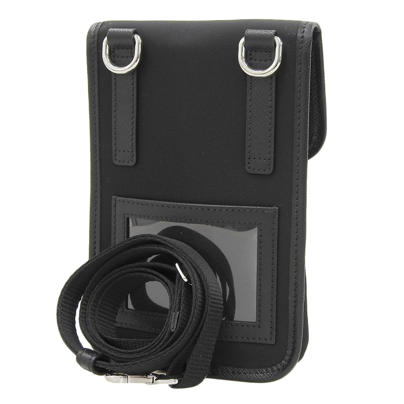 http://プラダ%20PRADA%20フォンショルダー%20スマホケース%20ショルダーバッグ%20Re-Nylon/サフィアーノ%20ブラック%202ZH109%20中古%20OB2213
