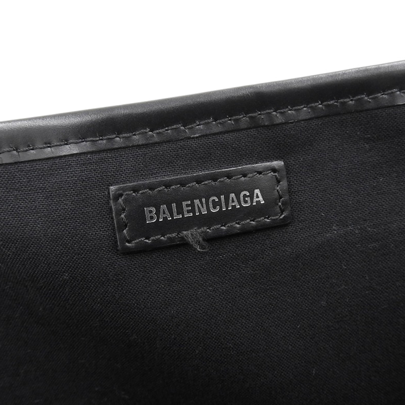 http://バレンシアガ%20BALENCIAGA%20ネイビーカバスS%20トートバッグ%20キャンバス/レザー%20ブラック%20339933%20中古%20OB2215