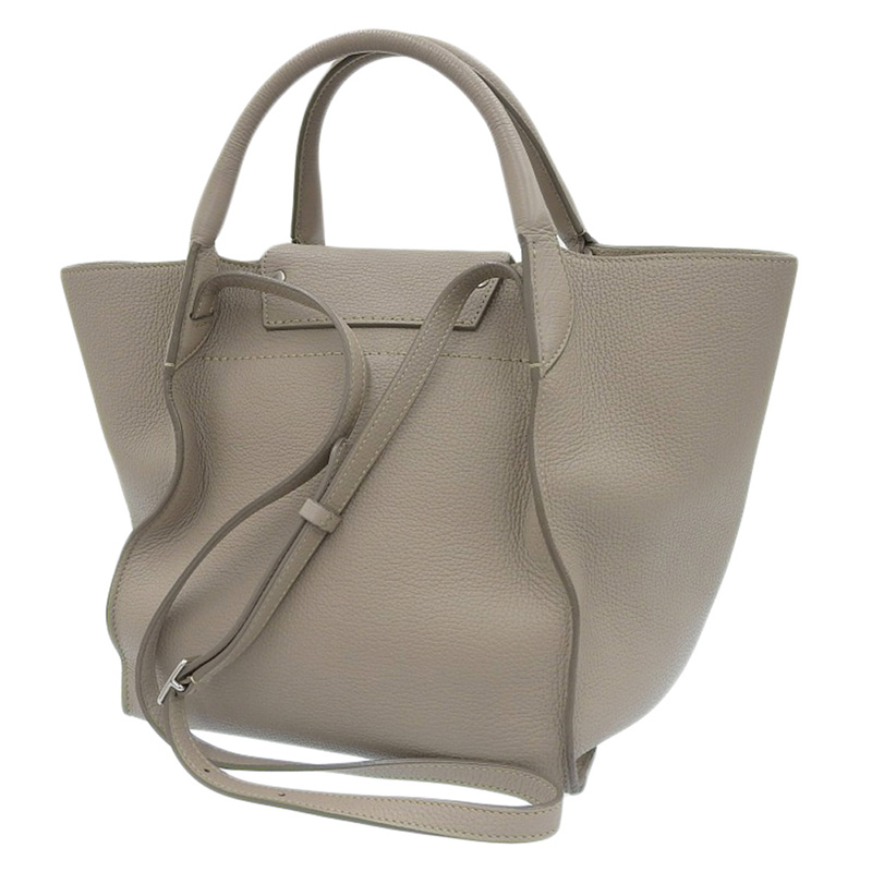 http://セリーヌ%20CELINE%20ビッグバッグ%20スモール%202WAYバッグ%20ハンドバッグ%20ショルダーバッグ%20レザー%20グレージュ%20中古%20OB2217