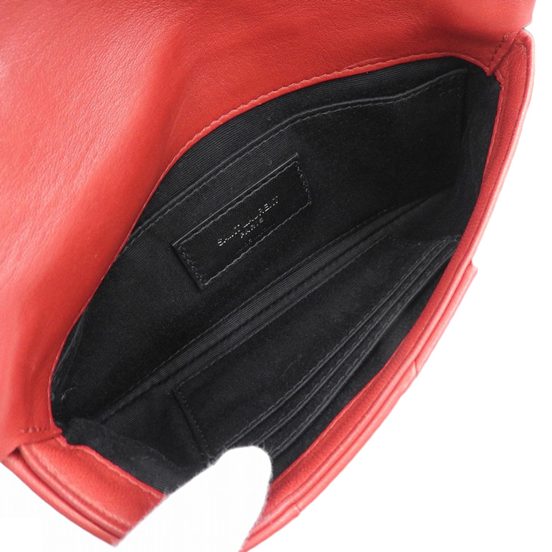 http://サンローラン%20SAINT%20LAURENT%20ショルダーバッグ%20レザー%20レッド%20中古%20OB2218