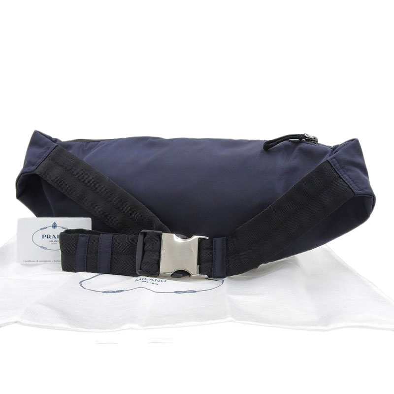 http://プラダ%20PRADA%20ボディバッグ%20ウエストバッグ%20ナイロン%20ネイビー%202VL005%20中古%20OB2223
