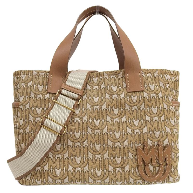 http://ミュウミュウ%20MIUMIU%202WAYバッグ%20トートバッグ%20ショルダーバッグ%20キャンバス/レザー%20ブラウン%20中古%20OB2232