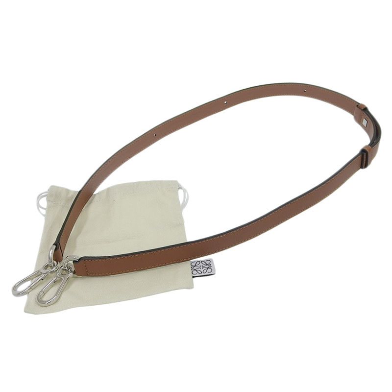 http://ロエベ%20LOEWE%20パズルバッグ用%20ショルダーストラップ%20レザー%20ブラウン%20中古%20OBB0571