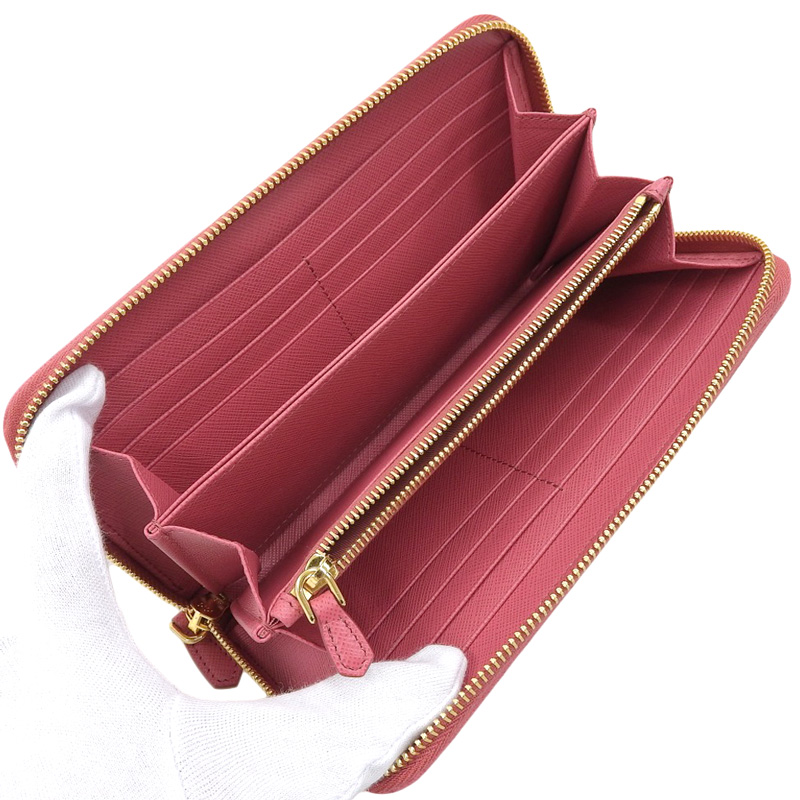 http://プラダ%20PRADA%20ラウンドファスナー%20長財布%20サフィアーノ%20レザー%20ピンク%201ML506%20美品%20OBB0575
