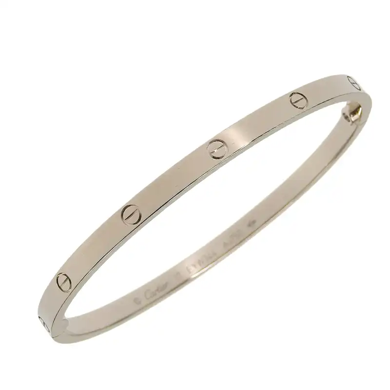 カルティエ CARTIER ラブブレス スモール ブレスレット K18WG #17 中古 CA0466