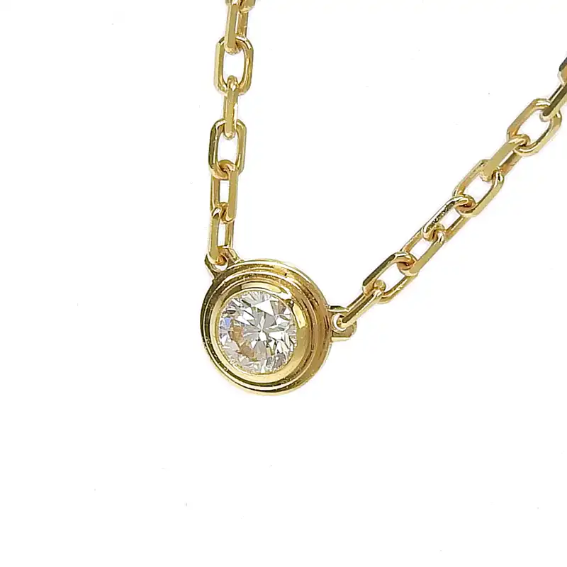 カルティエ CARTIER ディアマン・レジェSM ネックレス K18 ダイヤモンド 中古 CA0467