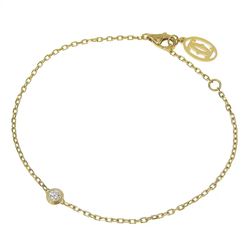 カルティエ CARTIER ディアマン・レジェSM ブレスレット K18 ダイヤモンド 中古 CA0470