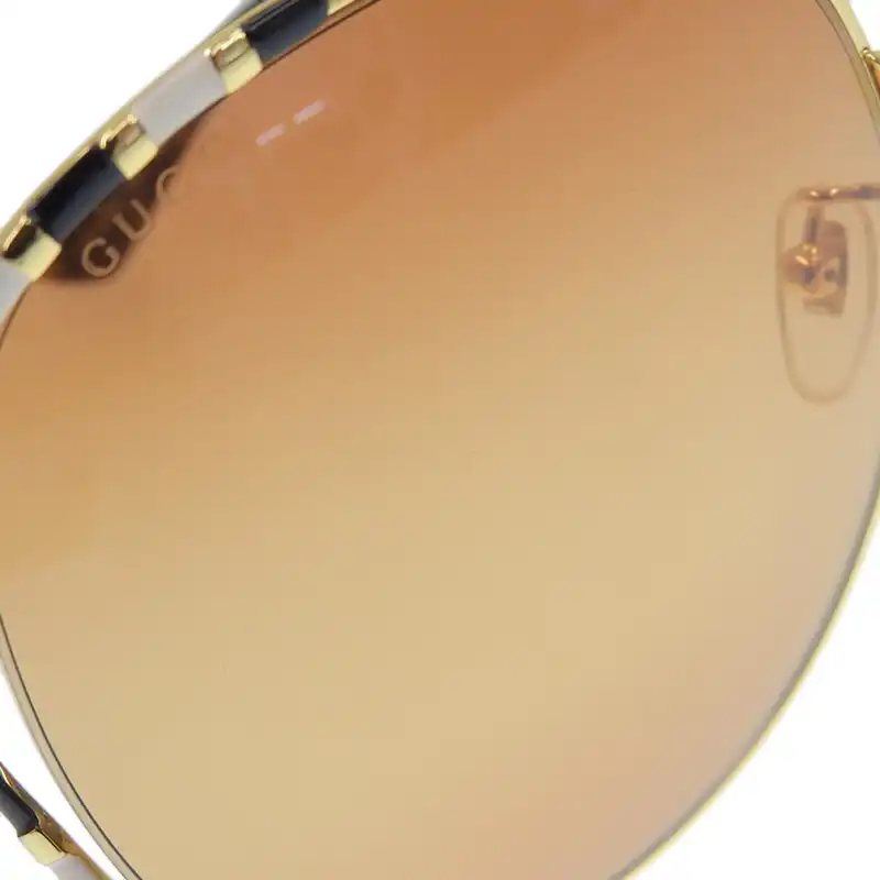 http://グッチ%20GUCCI%20サングラス%20ラウンド%20ゴールド&ブラウン%20GG0595S%20中古%20GU0613