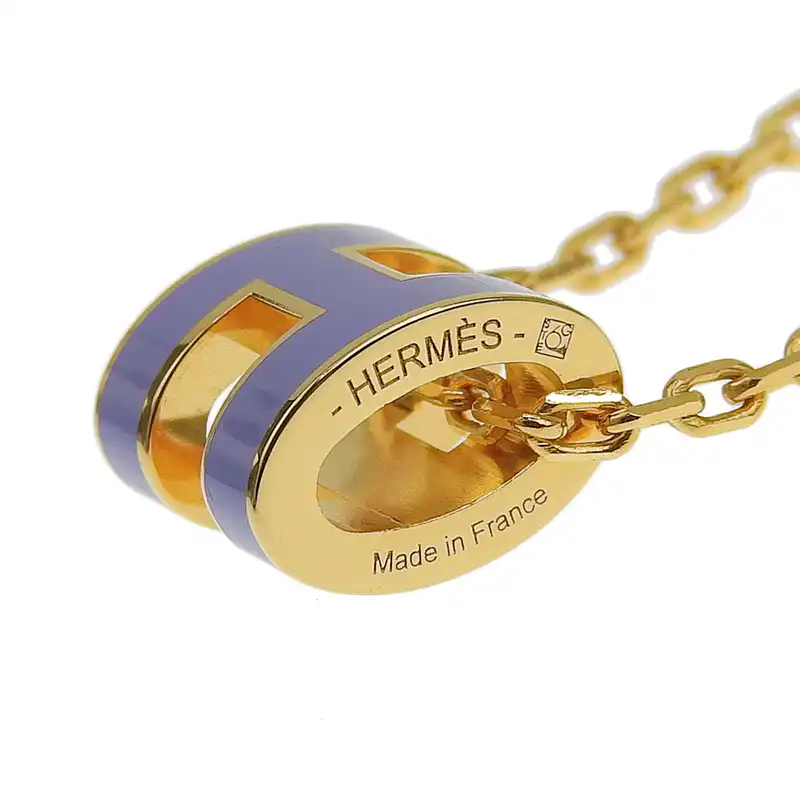 http://エルメス%20HERMES%20ミニポップアッシュ%20ネックレス%20GP%20ラベンター/ゴールド色%20中古%20HE0981