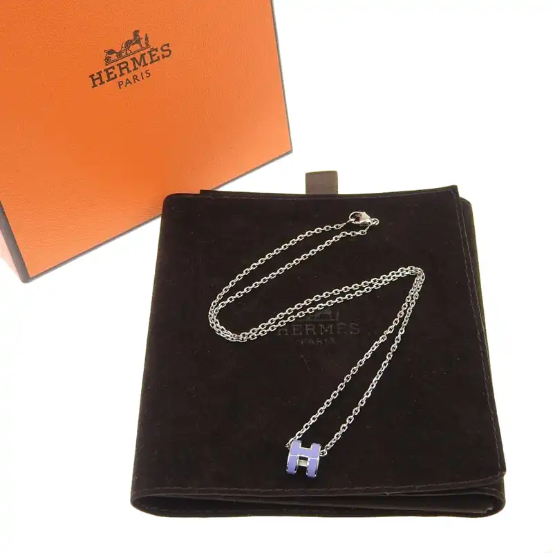 http://エルメス%20HERMES%20ミニポップアッシュ%20ネックレス%20ラベンター/シルバー色%20中古%20HE0983
