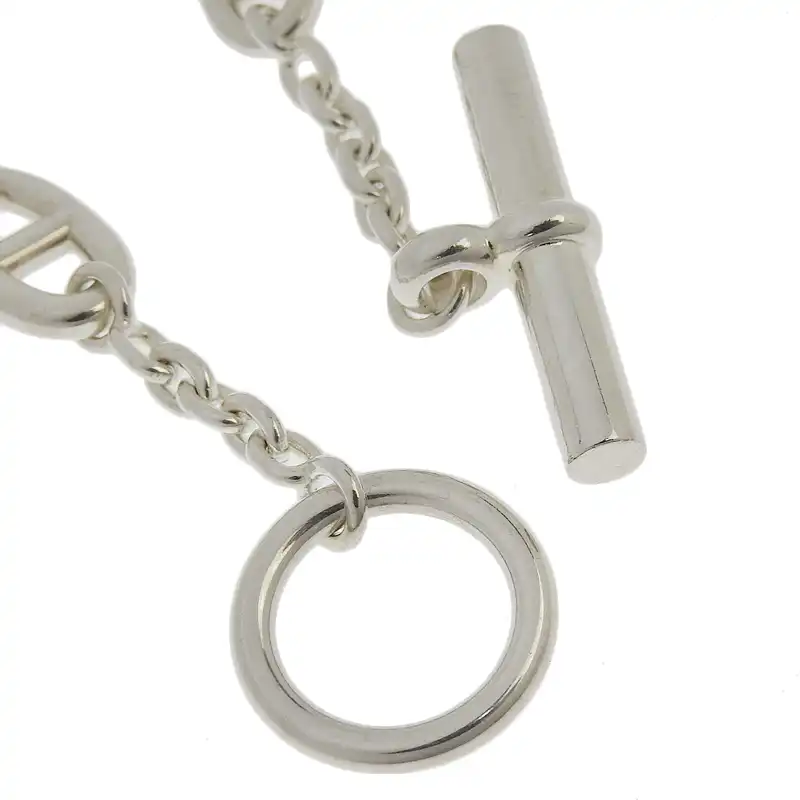 http://エルメス%20HERMES%20シェーヌダンクル%20ファランドール%20ブレスレット%20SV%20中古%20HE0989