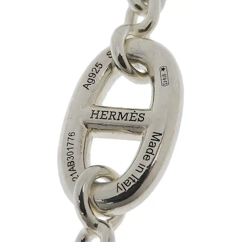 http://エルメス%20HERMES%20シェーヌダンクル%20ファランドール%20ブレスレット%20SV%20中古%20HE0989