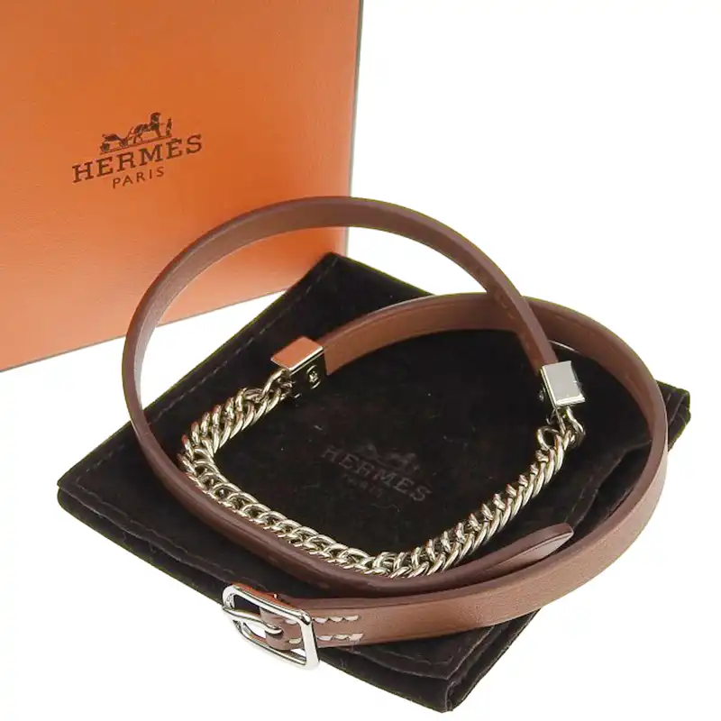 http://エルメス%20HERMES%20グルメット・エスケトル%20トリプルトゥール%20ブレスレット%20ブラウン/シルバー色%20#T2%20Z刻印%202021年%20中古%20HE0993