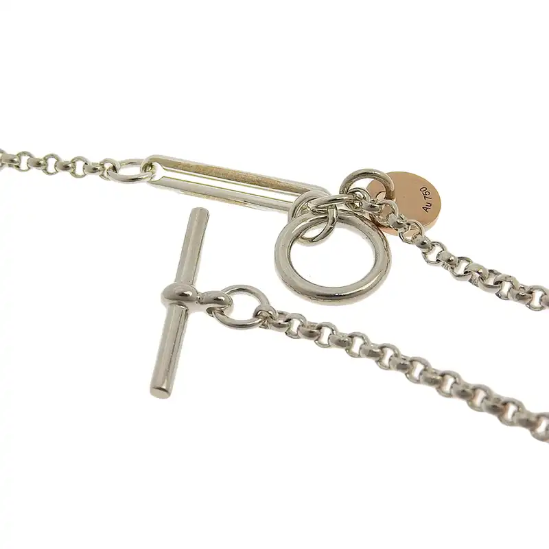 http://エルメス%20HERMES%20エクスリブリスネックレスPM%20ネックレス%20SV/K18%20中古%20HE0998