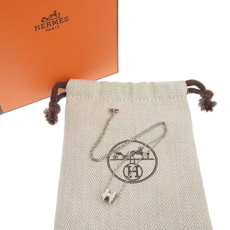 http://エルメス%20HERMES%20ミニポップアッシュ%20ネックレス%20ホワイト/シルバー色%20中古%20HE0999