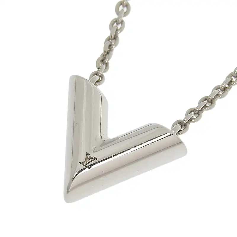 ルイヴィトン LOUIS VUITTON ネックレス エセンシャルV シルバー色 M63197 中古 LV1639