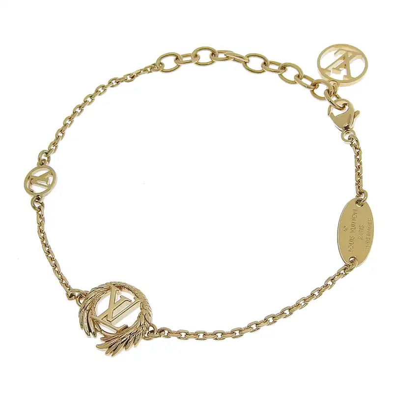 ルイヴィトン LOUIS VUITTON ブラスレ・LVエンジェル ブレスレット GP ゴールド色 M64292 中古 LV1640
