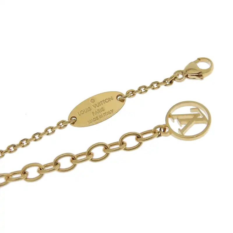 http://ルイヴィトン%20LOUIS%20VUITTON%20ブラスレ・LVエンジェル%20ブレスレット%20GP%20ゴールド色%20M64292%20中古%20LV1640