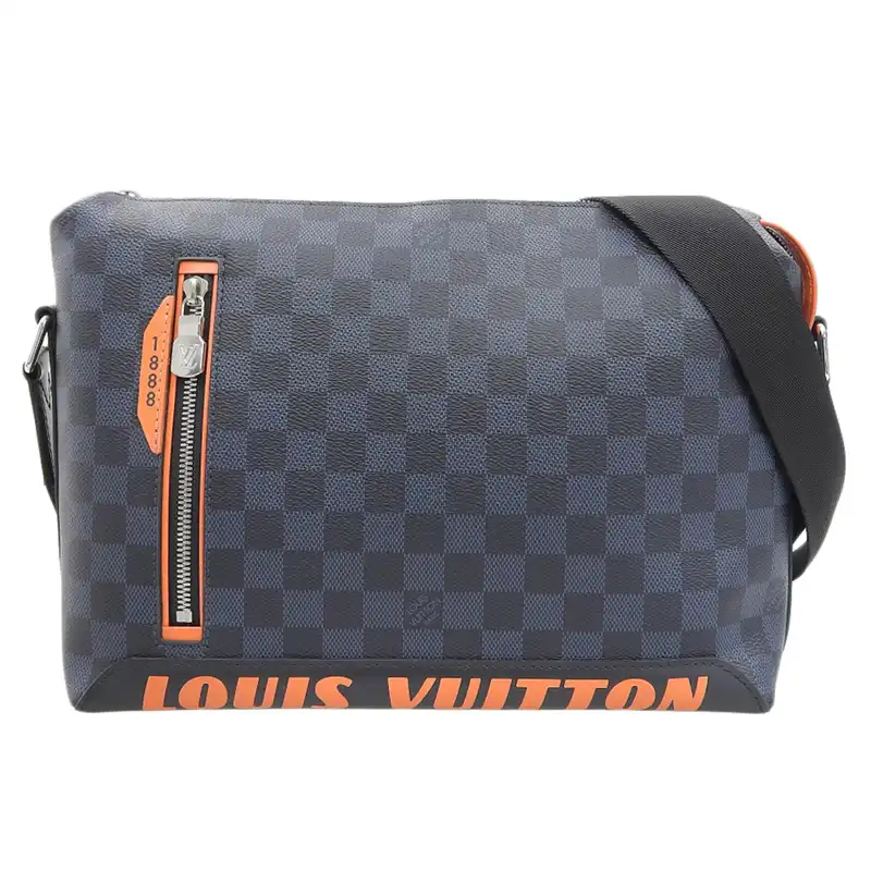 ルイヴィトン LOUIS VUITTON ダミエ・コバルト ディスカバリーメッセンジャーPM ショルダーバッグ オレンジ N40159 中古 LV1658