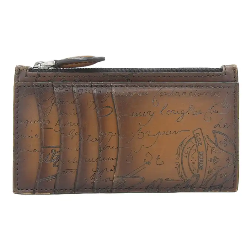 ベルルッティ BERLUTI コア マキシ スクリットレザー ロング ジップ カードホルダー ブラウン KOA_MAXI_NEO-JOUR-V2 中古 OBB0572