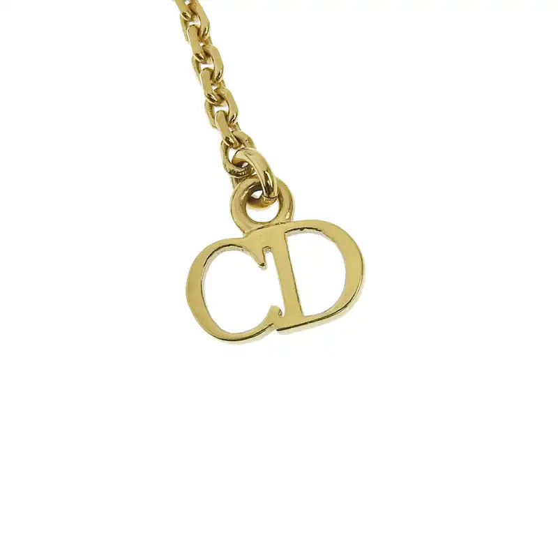 http://ディオール%20CHRISTIAN%20DIOR%20クレールディー%20リュヌ%20ネックレス%20GP%20ラインストーン%20フェイクパール%20ゴールド色%20中古%20OBJ0288