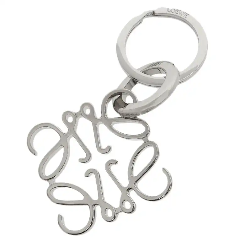 ロエベ LOEWE アナグラム キーリング キーホルダー シルバー色 中古 新入荷 OBJ0294