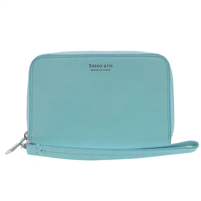 http://ティファニー%20TIFFANY%20&%20Co.%20マルチケース%20レザー%20ティファニーブルー%20中古%20TI0141