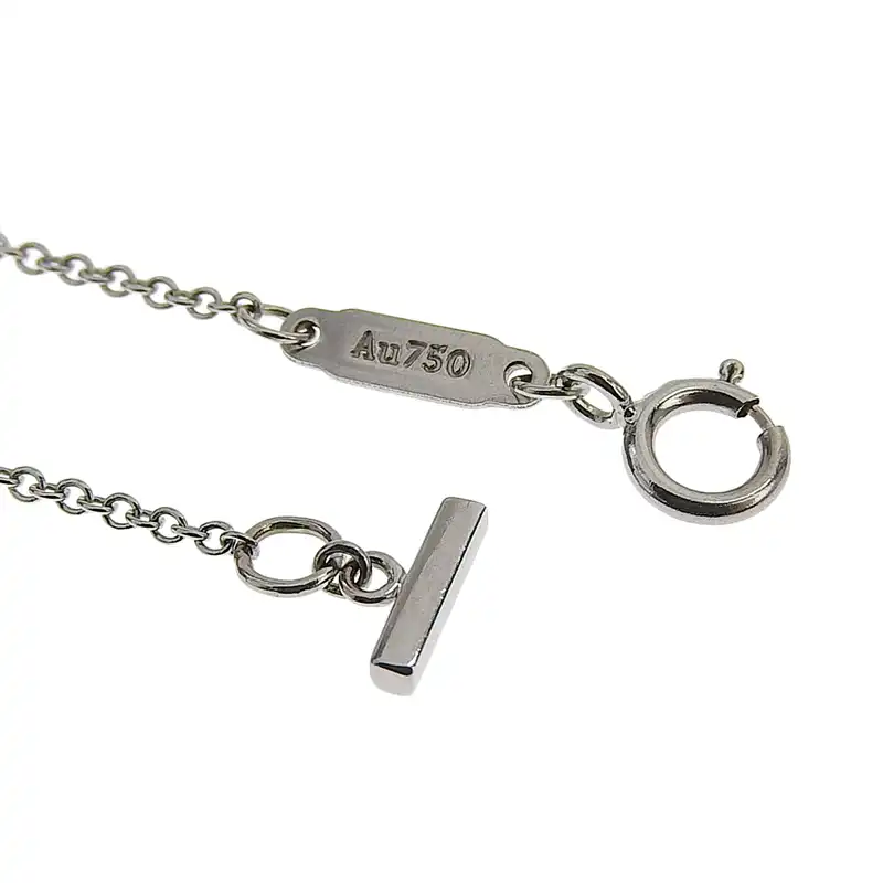 http://ティファニー%20TIFFANY%20&%20Co.%20Tスマイルネックレス%20ミニ%20ダイヤモンド%20K18WG%20中古%20TI0142