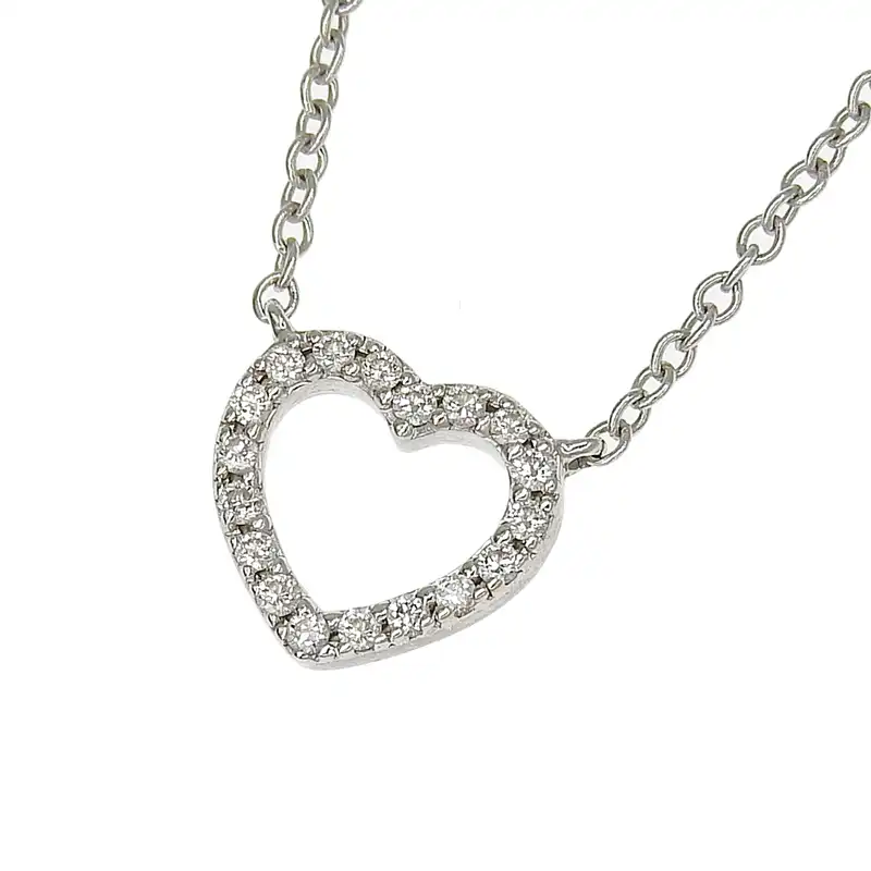 http://ティファニー%20TIFFANY%20&%20Co.%20メトロハートネックレス%20ダイヤモンド%20K18WG%20中古%20TI0144