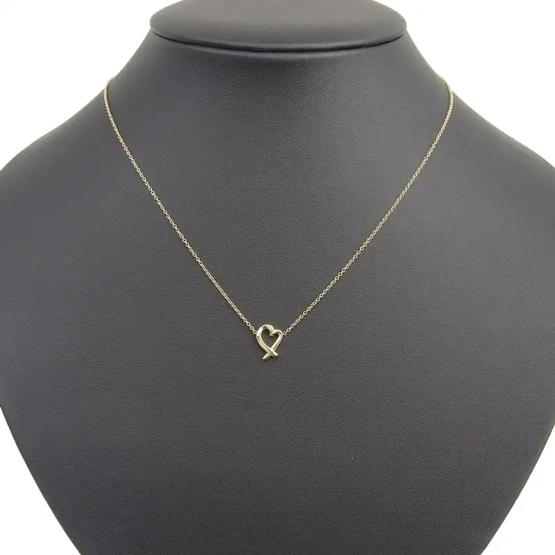 http://ティファニー%20TIFFANY%20&%20Co.%20ラヴィングハート%20ネックレス%20K18%20中古%20TI0146