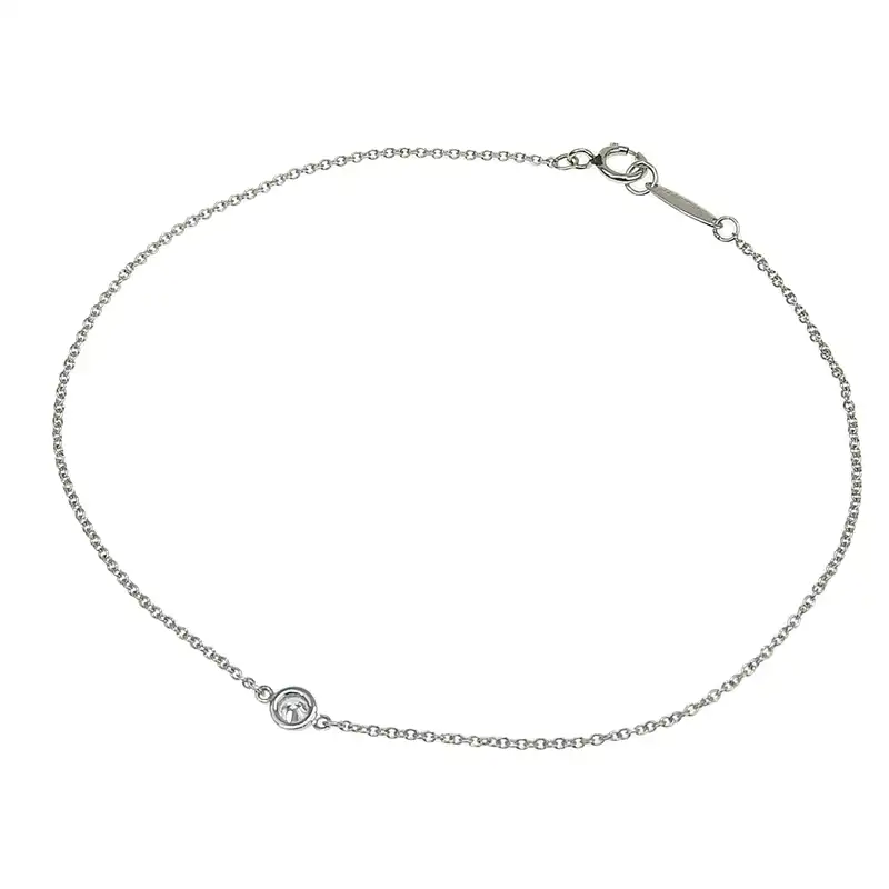 http://ティファニー%20TIFFANY%20&%20Co.%20バイザヤード%20ブレスレット%20Pt950%20プラチナ%20ダイヤモンド%20中古%20TI0148