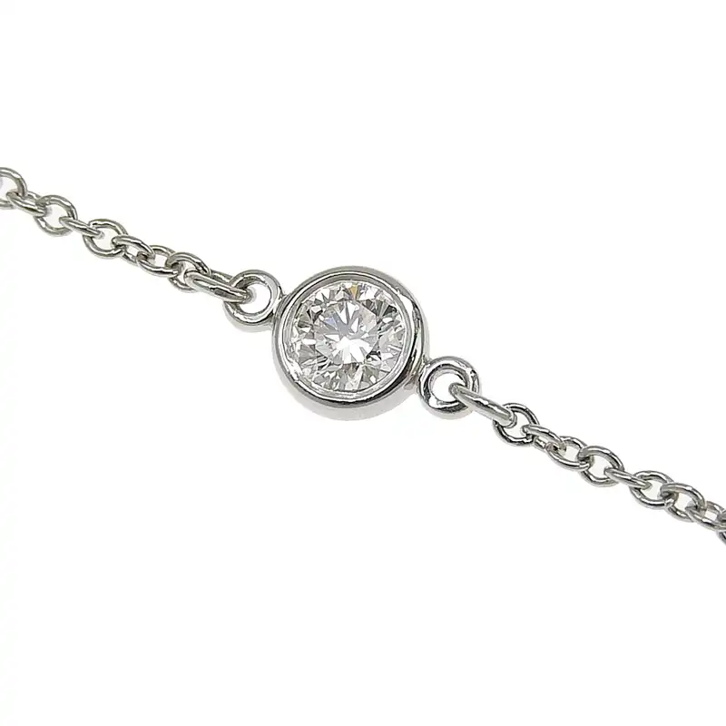 http://ティファニー%20TIFFANY%20&%20Co.%20バイザヤード%20ブレスレット%20Pt950%20プラチナ%20ダイヤモンド%20中古%20TI0148