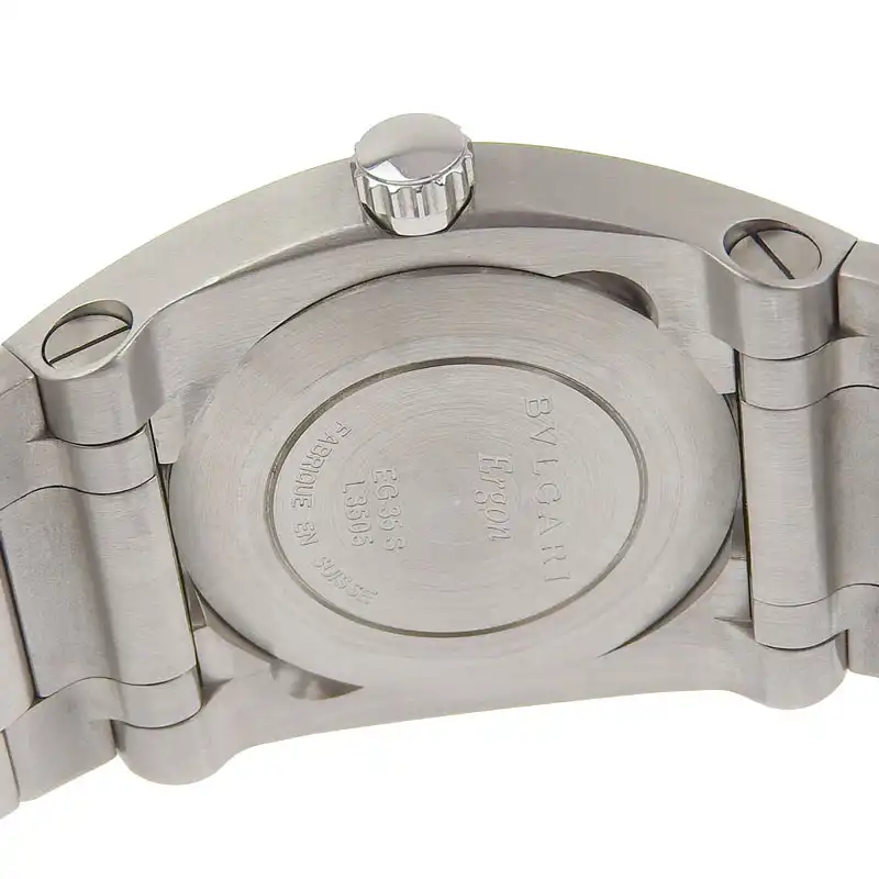 http://ブルガリ%20BVLGARI%20エルゴン%20メンズ%20自動巻き%20腕時計%20SS%20ブラック文字盤%20EG35S%20中古%20BV0152