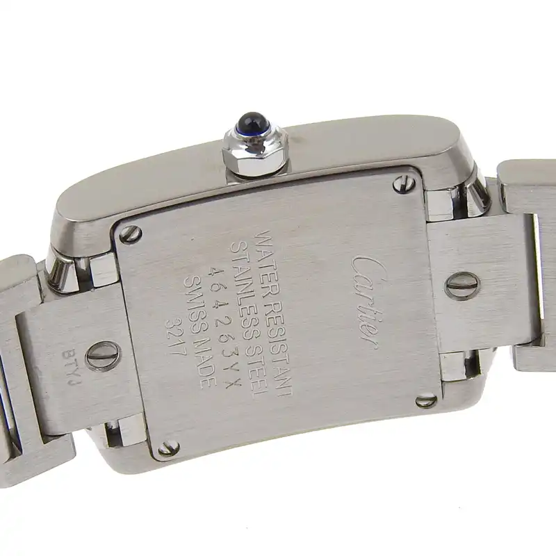 http://カルティエ%20CARTIER%20タンクフランセーズSM%20レディース%20クォーツ%20腕時計%2011Pダイヤモンド%20SS%20シルバー文字盤%20WE110006%20中古%20CA0465