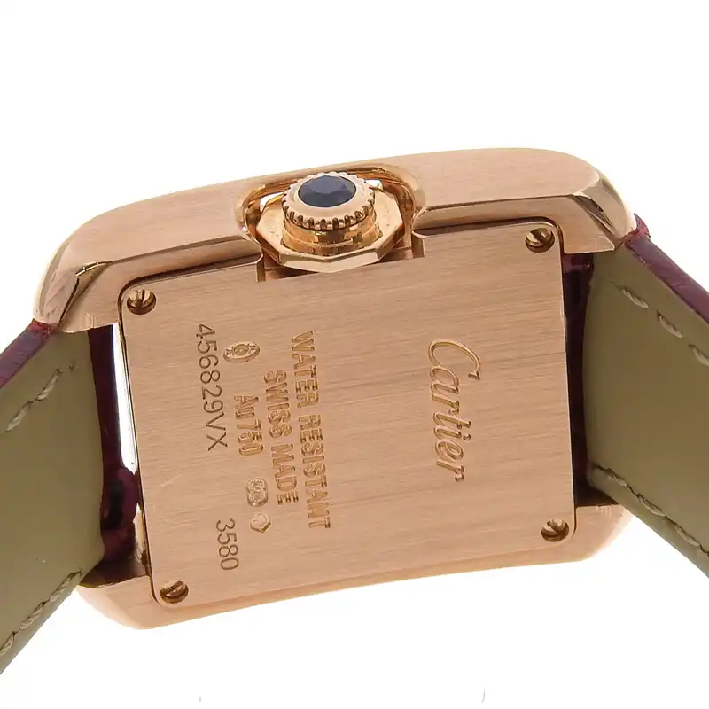 http://カルティエ%20CARTIER%20タンクアングレーズSM%20レディース%20クォーツ%20シルバー文字盤%2011Pダイヤモンド%20PG/革%20WJTA0007%20中古%20CA0471
