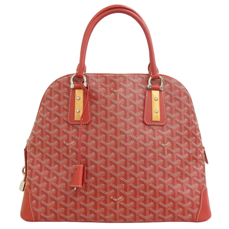 ゴヤール GOYARD ヴァンドームMM ハンドバッグ PVC レザー レッド 中古 OB2250
