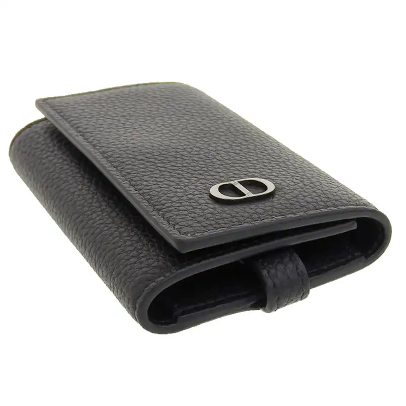 http://ディオール%20CHRISTIAN%20DIOR%20キーケース%206本%206連%20レザー%20ブラック%20中古%20OBB0579