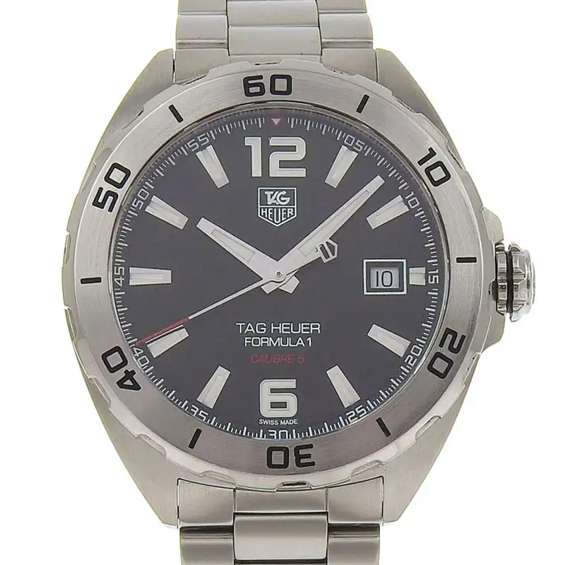 タグホイヤー TAG HEUER フォーミュラ1 メンズ 自動巻き 腕時計 SS ブラック文字盤 WAZ-2113 中古 OW0445