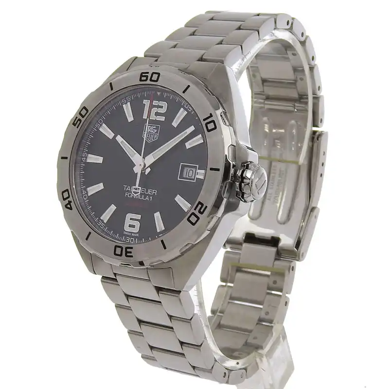 http://タグホイヤー%20TAG%20HEUER%20フォーミュラ1%20メンズ%20自動巻き%20腕時計%20SS%20ブラック文字盤%20WAZ-2113%20中古%20OW0445
