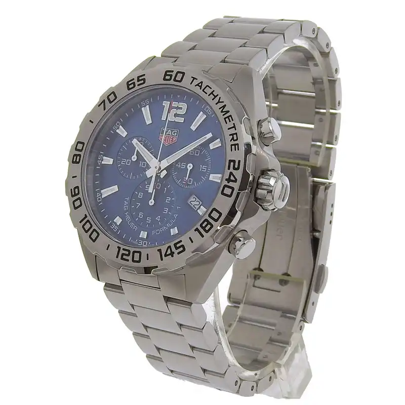 http://タグホイヤー%20TAG%20HEUER%20フォーミュラ1%20クロノグラフ%20メンズ%20クォーツ%20腕時計%20SS%20ブルー文字盤%20CAZ101K.BA0842%20中古%20OW0446
