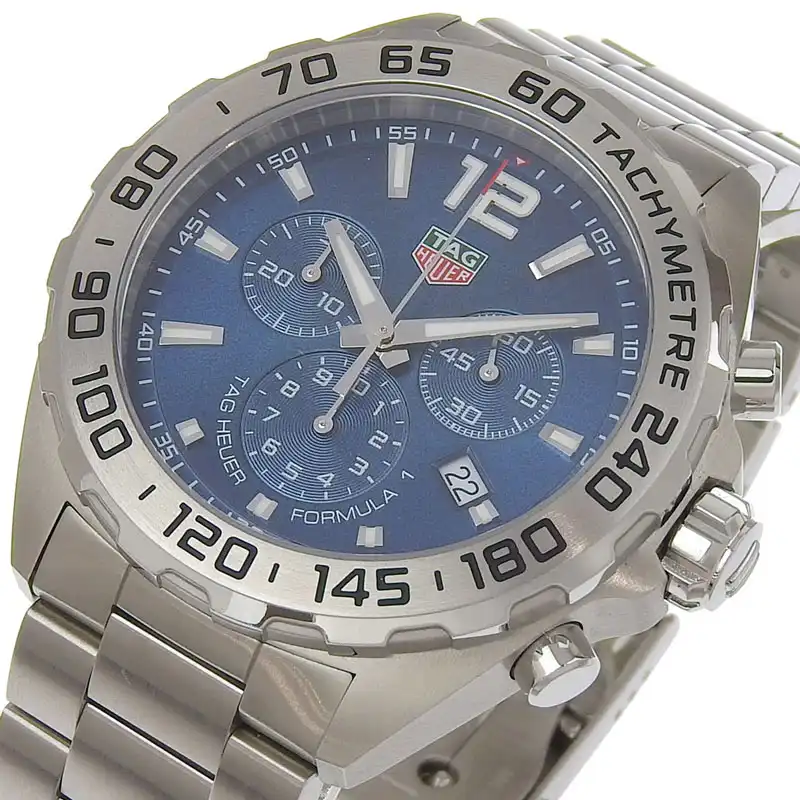 http://タグホイヤー%20TAG%20HEUER%20フォーミュラ1%20クロノグラフ%20メンズ%20クォーツ%20腕時計%20SS%20ブルー文字盤%20CAZ101K.BA0842%20中古%20OW0446