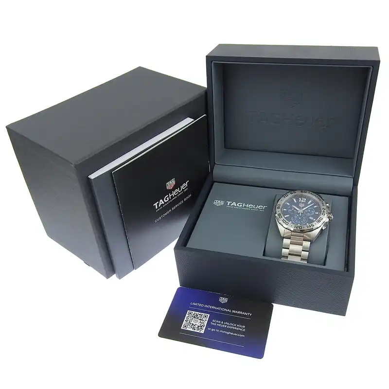http://タグホイヤー%20TAG%20HEUER%20フォーミュラ1%20クロノグラフ%20メンズ%20クォーツ%20腕時計%20SS%20ブルー文字盤%20CAZ101K.BA0842%20中古%20OW0446