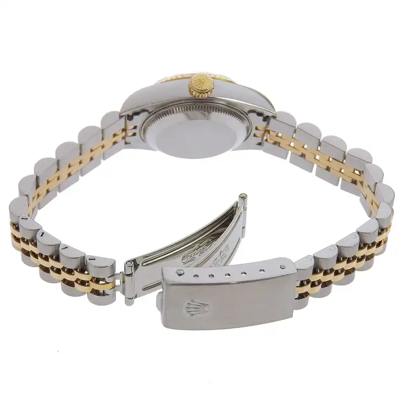 http://ロレックス%20ROLEX%20デイトジャスト%20レディース%20自動巻き%20腕時計%20SS/YG%2010Pダイヤ%20シェル文字盤%20U番%201997年%2069173NG%20中古%20RO0289
