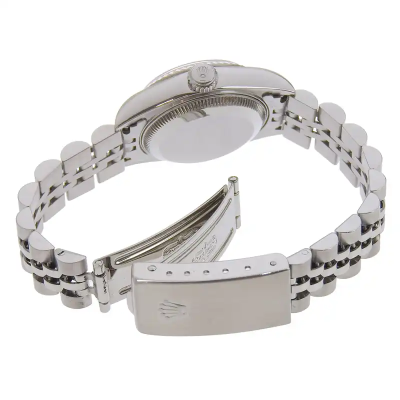 http://ロレックス%20ROLEX%20デイトジャスト%20レディース%20自動巻き%20腕時計%20SS/K18WG%2010Pダイヤ%20ピンク文字盤%20U番%201997年%2069174G%20中古%20RO0290