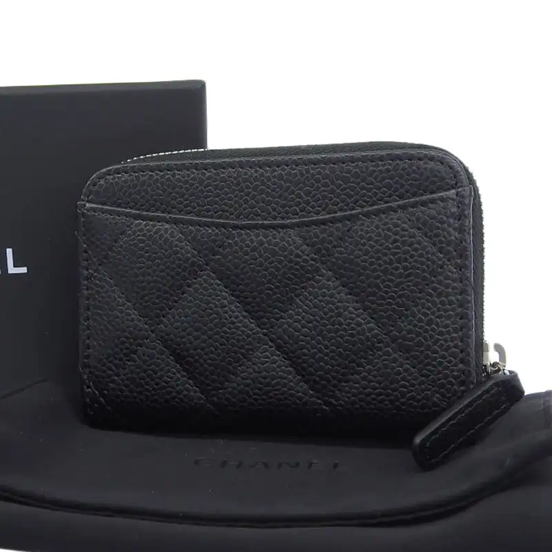 http://シャネル%20CHANEL%20マトラッセ%20コインケース%20コインパース%20小銭入れ%20クラシック%20ジップ%20キャビアスキン%20ブラック%20AP0216%20美品%20CH0983