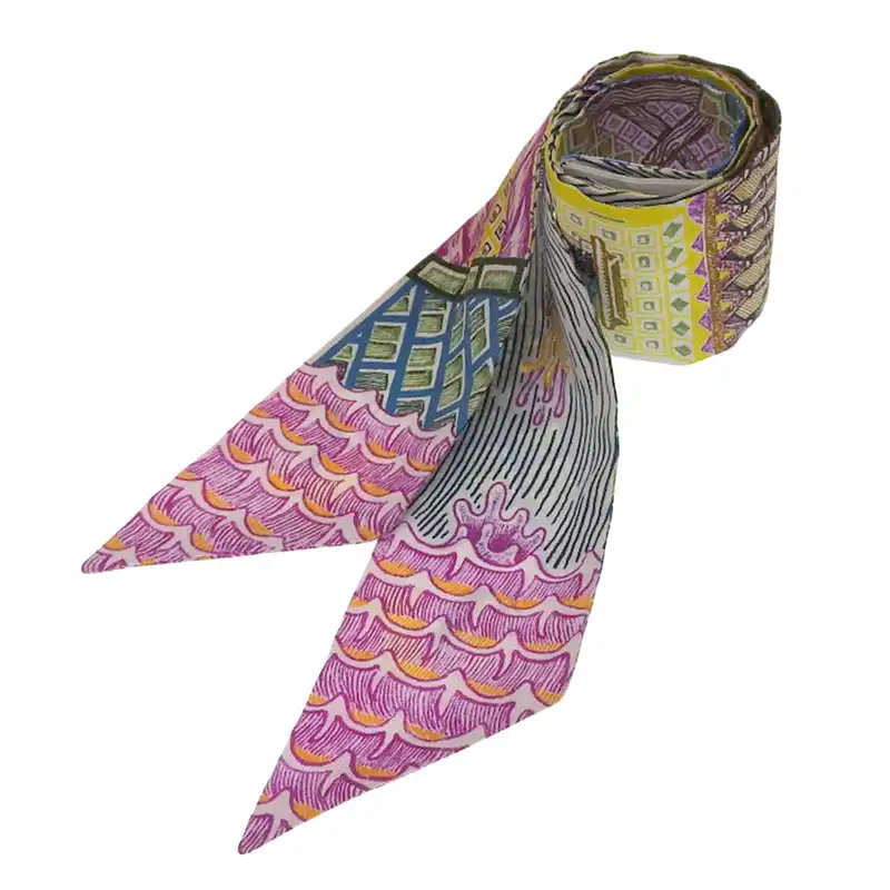 エルメス HERMES ツイリー スカーフ シルク マルチカラー 中古 HE1013