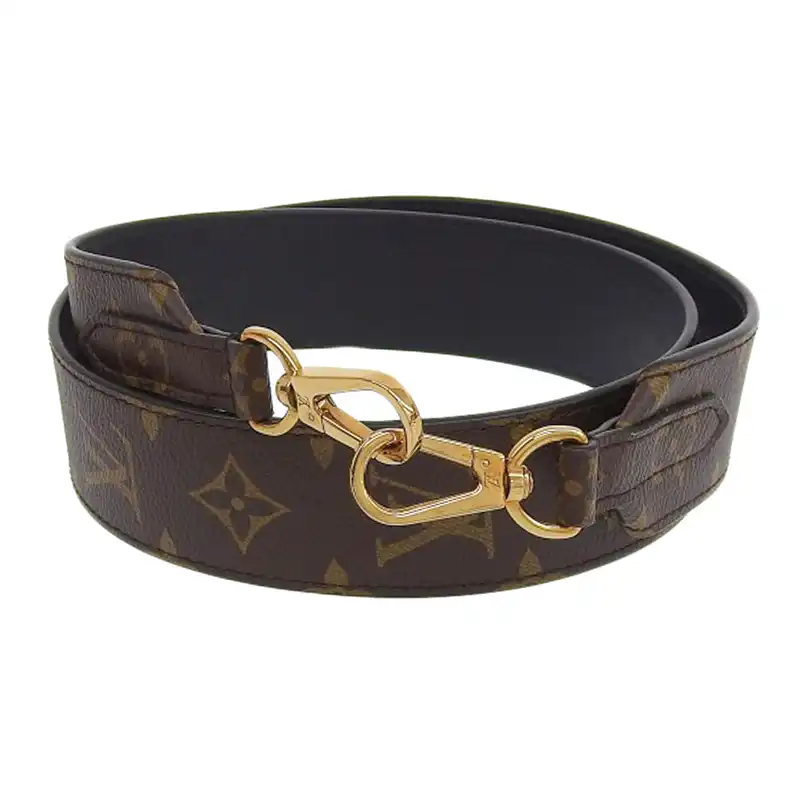 ルイヴィトン LOUIS VUITTON モノグラム ショルダーストラップ レザー ノワール J02288 中古 LV1673