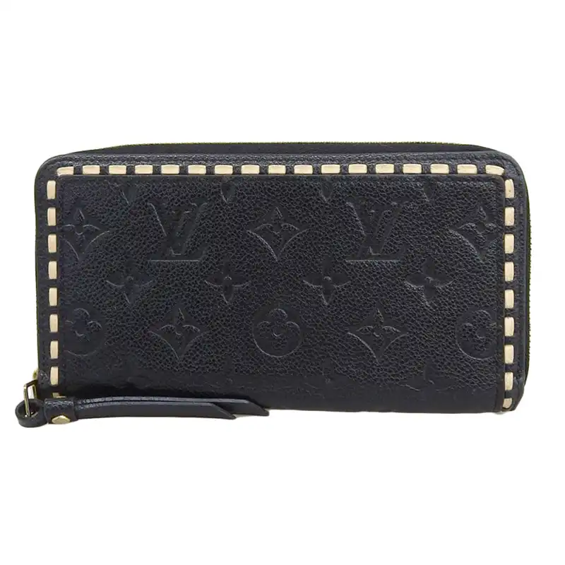 ルイヴィトン LOUIS VUITTON モノグラム・アンプラント ジッピーウォレット 長財布 ノワール M64805 中古 LV1681