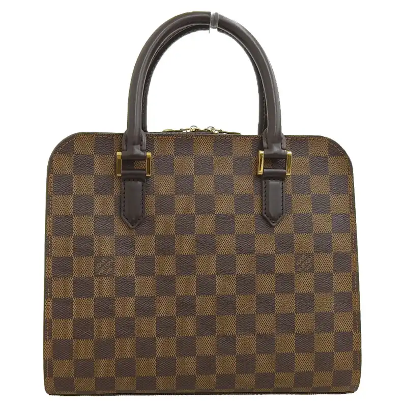ルイヴィトン LOUIS VUITTON ダミエ トリアナ ハンドバッグ エベヌ N51155 中古 LV1682